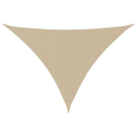Vidaxl Toldo De Vela Triangular Tela Oxford Beige 4x4x5,8 M_0