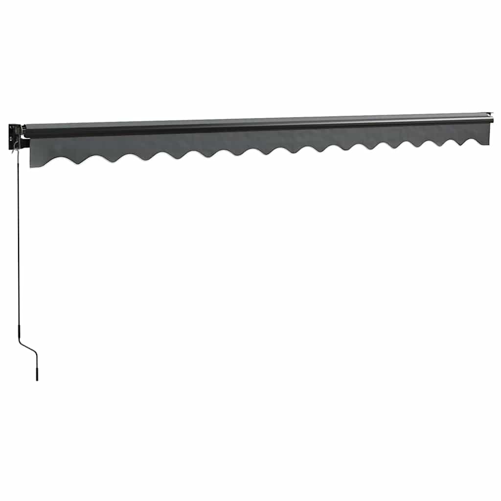Toldo Retráctil Aluminio Y Tela Gris Antracita 4x3 M_5