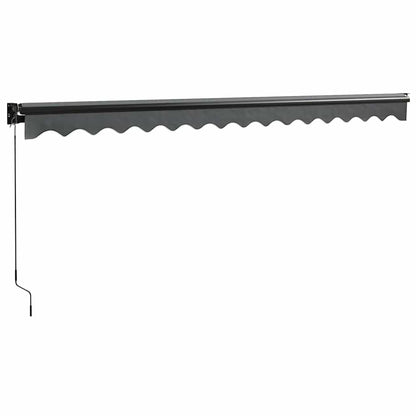 Toldo Retráctil Aluminio Y Tela Gris Antracita 4x3 M_5