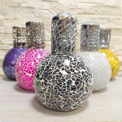 Lámpara Catalítica Mosaico Negro + Fragancia Aroma Mediterranean Light 200ml - Elimina Malos Olores, Impurezas Y Perfuma_4