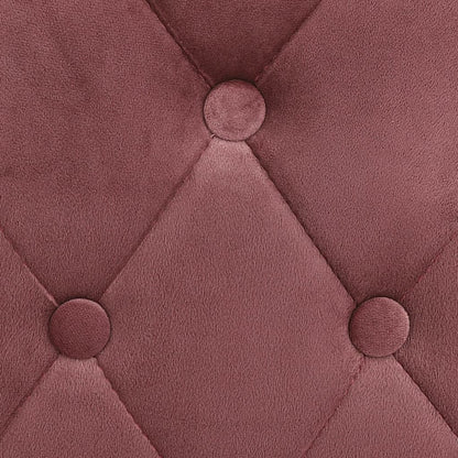 Taburetes De Cocina 2 Unidades Terciopelo Rosa_4