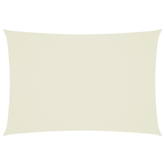 Vidaxl Toldo De Vela Rectangular Tela Oxford Color Crema 3x5 M_0