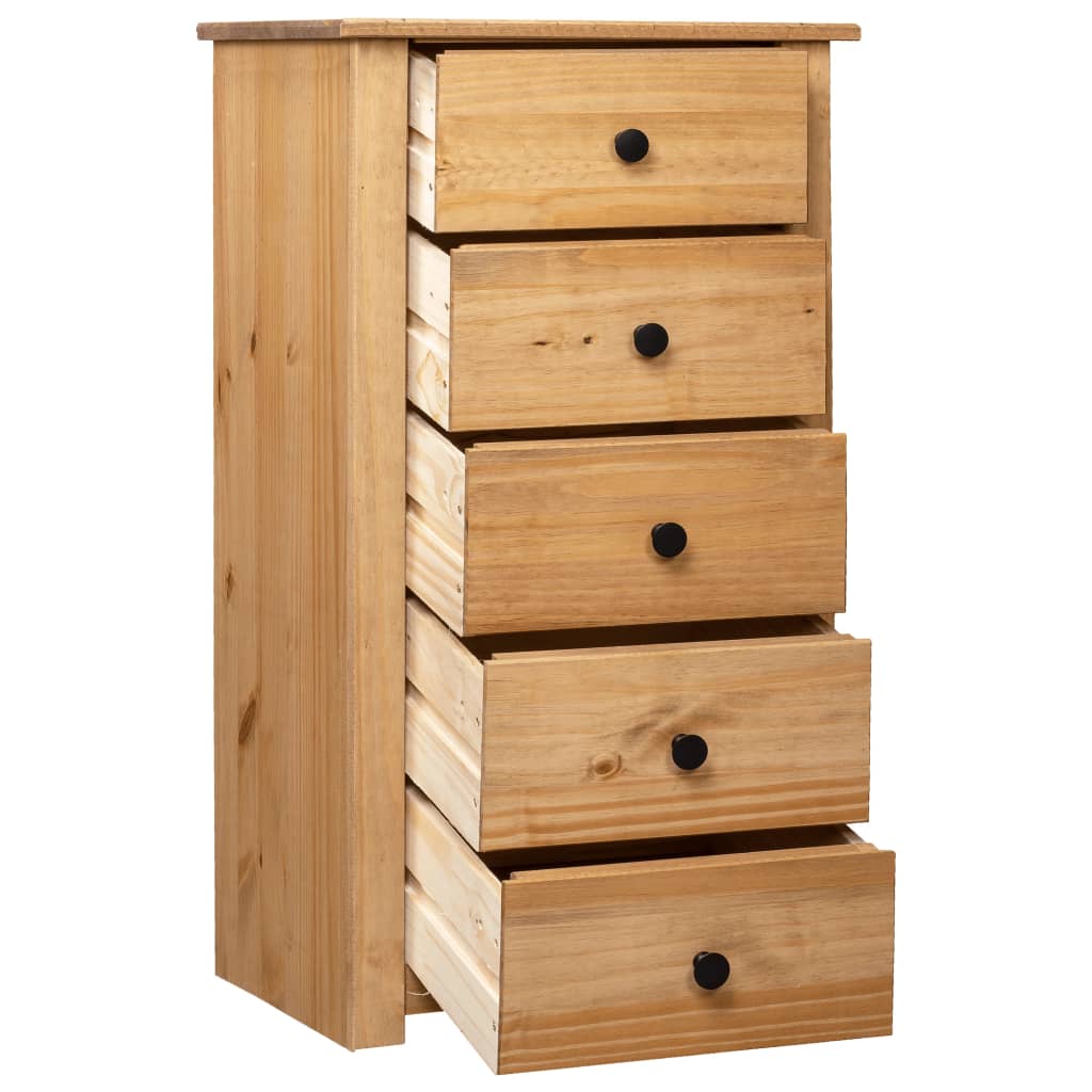 Aparador De Madera Maciza De Pino Estilo Panamá 46x40x89 Cm_1