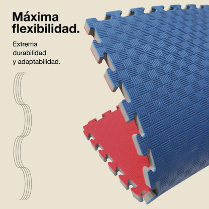 Tatami Puzzle 2,5cm 100x100cm – Alta Densidad Azul/rojo Jowy_5