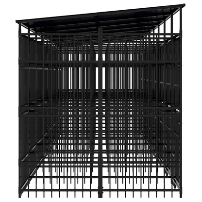 Perrera De Exterior Con Techo De Acero 14,75 M²_5