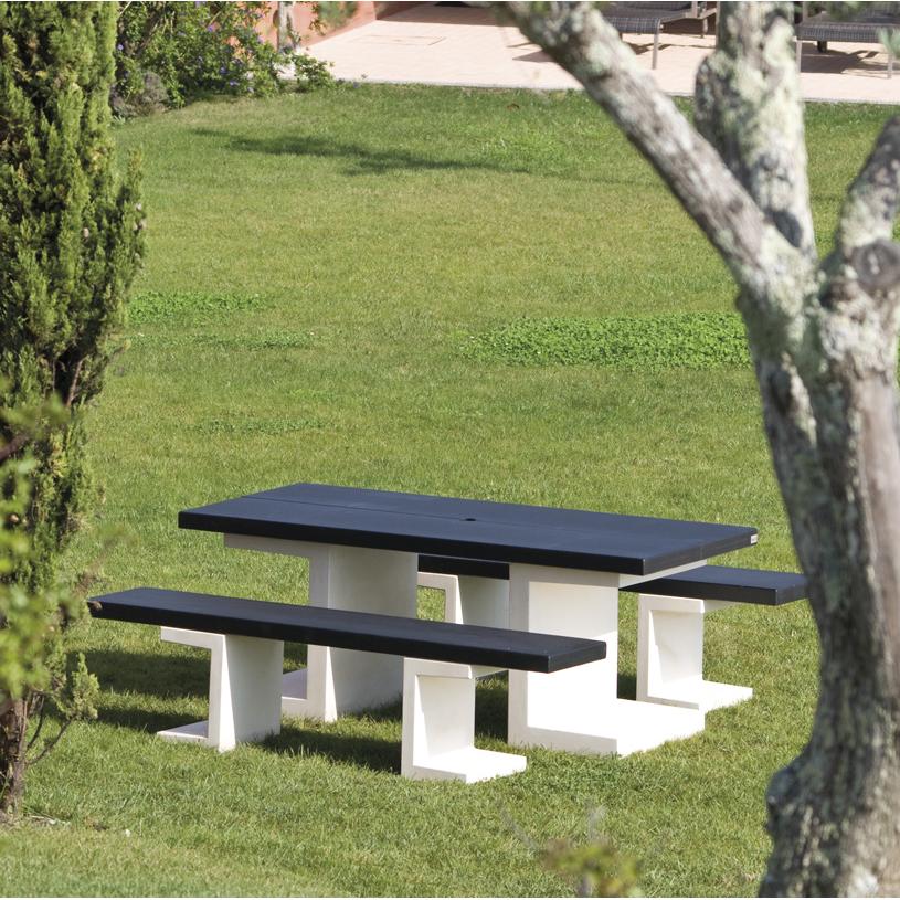 Conjunto Picnic Kitaway Blanco y Negro Tuozi