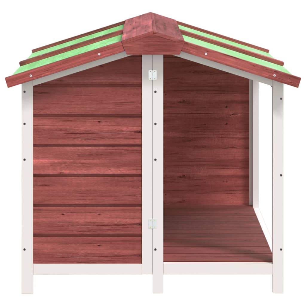 Caseta Para Perros Madera Maciza De Pino Moca 96x87x80,5 Cm_3