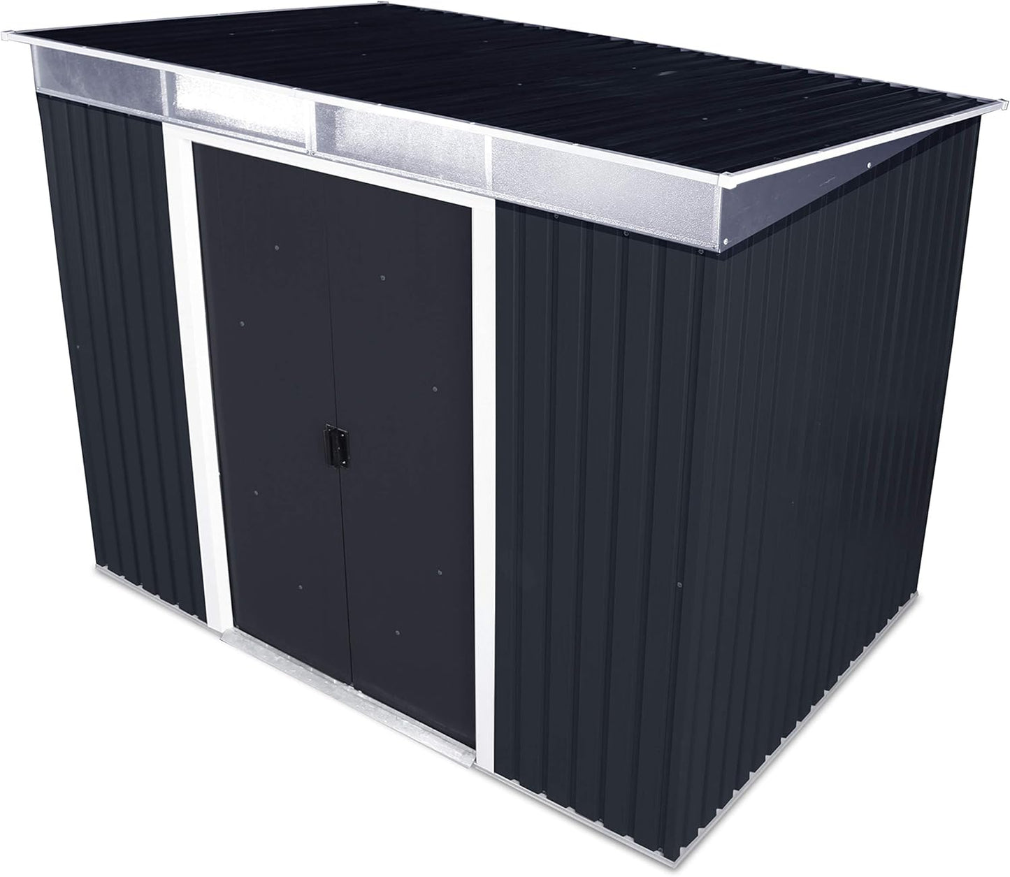 Duramax - Caseta Jardín - Top Shed Pentroof 8x6 - Metal - Color Gris Antracita_3