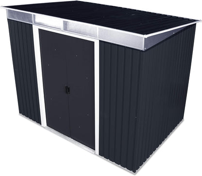 Duramax - Caseta Jardín - Top Shed Pentroof 8x6 - Metal - Color Gris Antracita_3