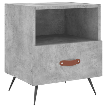 Mesita Noche 2 Uds Madera Ingeniería Gris Hormigón 40x35x47,5cm_3