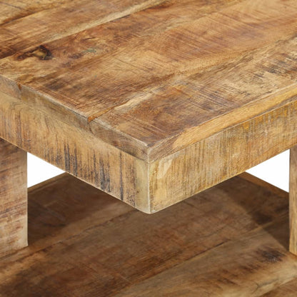 Mesa De Centro De Madera Maciza De Mango 45x45x40 Cm_2