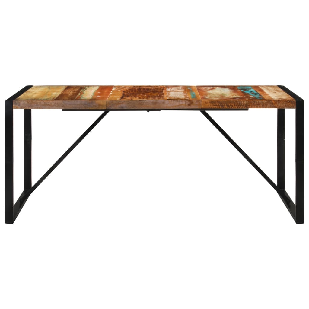 Mesa De Comedor Madera Maciza Reciclada 175x90x76 Cm_0