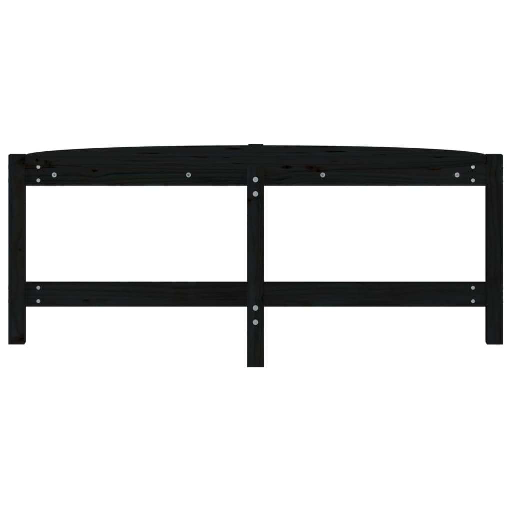 Mesa De Centro De Madera Maciza De Pino Negro 118x63x45 Cm_3