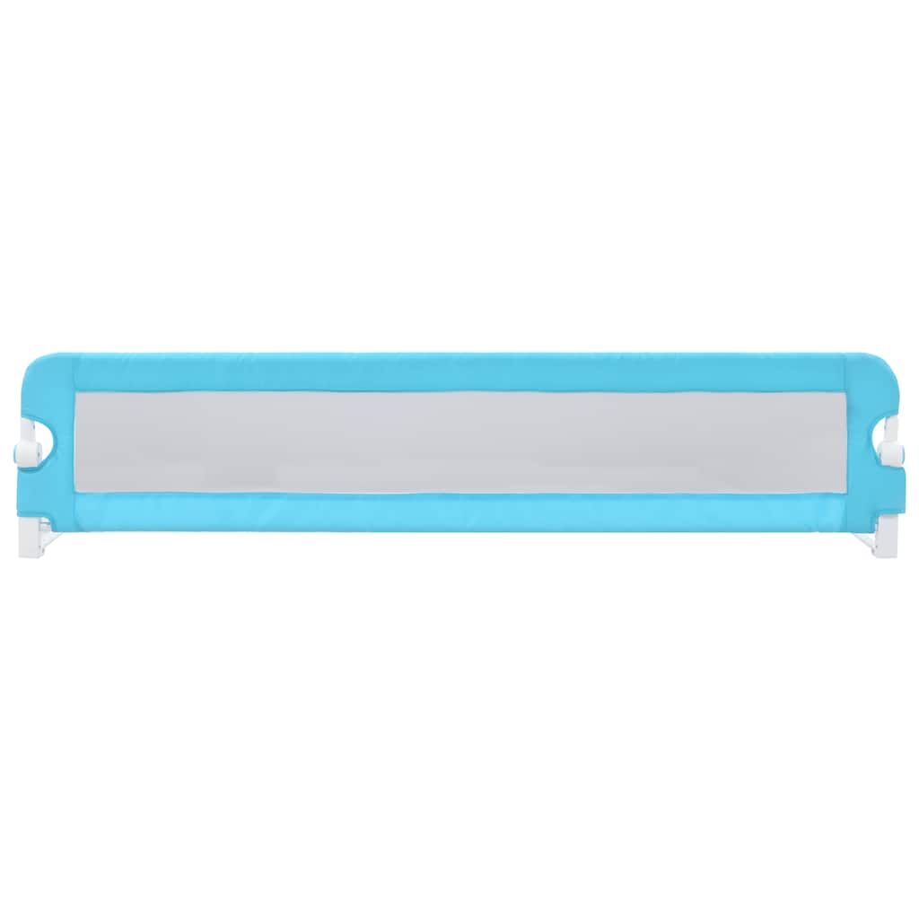 Vidaxl Barandilla De Seguridad Cama De Niño Poliéster Azul 180x42 Cm_2