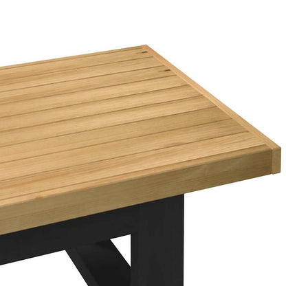 Mesa De Centro Noain Patas En U Madera Maciza Pino 120x60x40 Cm_4