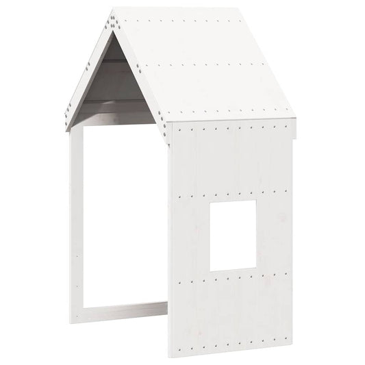 Techo De Cama Infantil Madera Maciza Pino Blanco 60x99x139,5 Cm_0