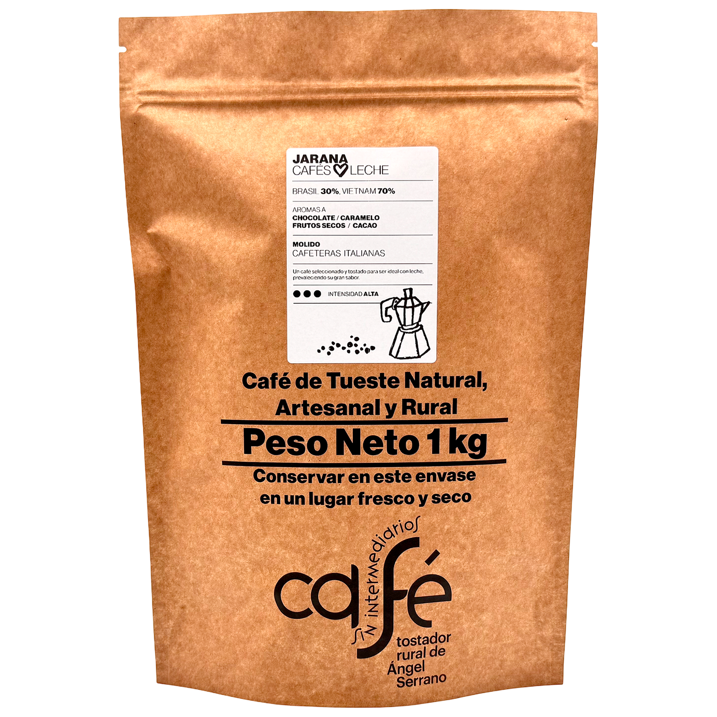Cafe Sin Intermediarios Café Vietnam Jarana Molido Italiana (moka) 1 Kg_0
