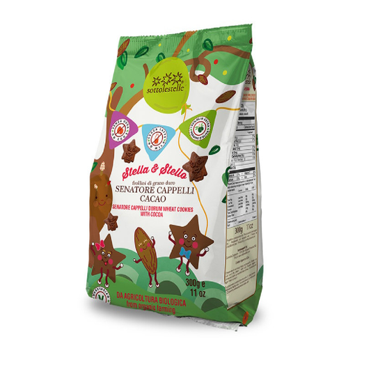 Galletas de Trigo Senatore Cappelli con Cacao Stella&Stello Sottolestelle 300g
