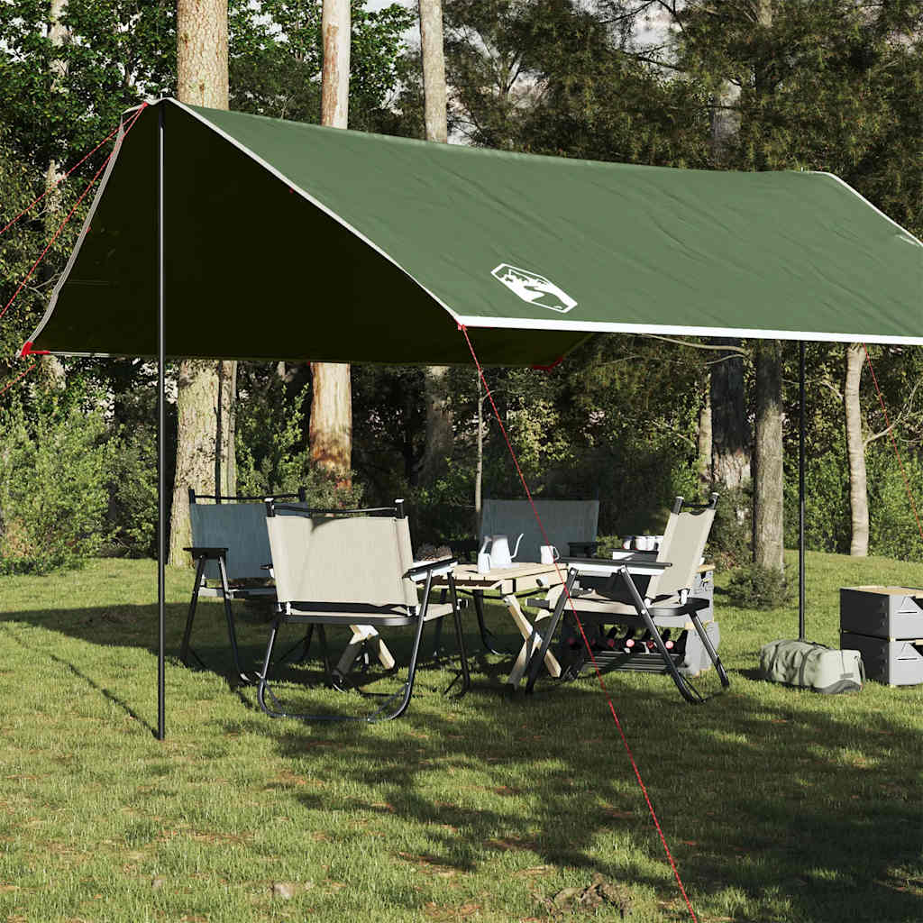 Lona De Camping Impermeable Verde 430x380x210 Cm_1