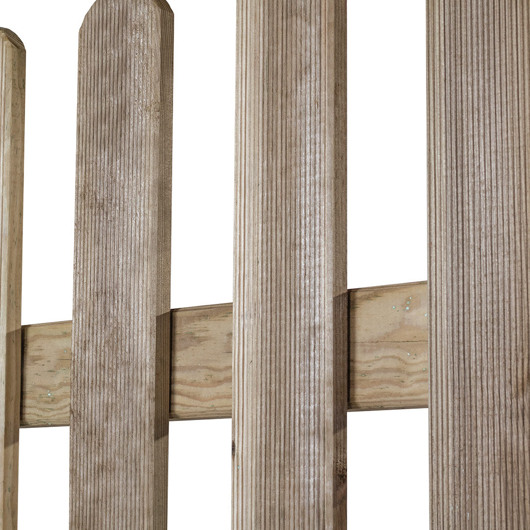 Puerta Valla Clásica De Madera - Elegancia Y Seguridad 1x1 M / Multicolor_1