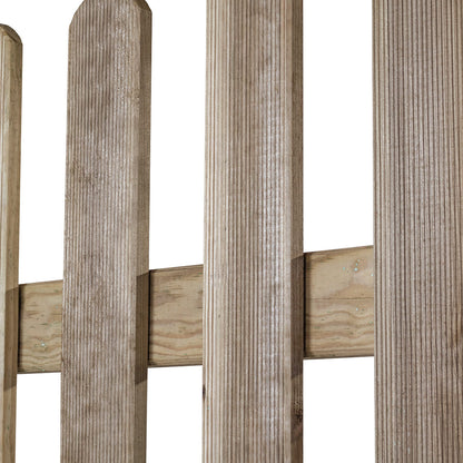 Puerta Valla Clásica De Madera - Elegancia Y Seguridad 1x1 M / Multicolor_1