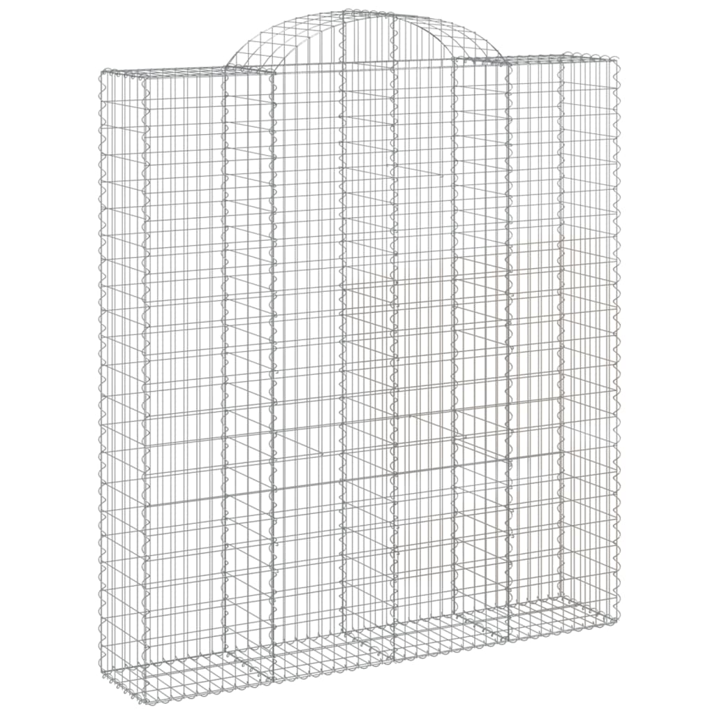 Cestas De Gaviones 7 Uds Forma De Arco Hierro 200x50x220/240 Cm_2