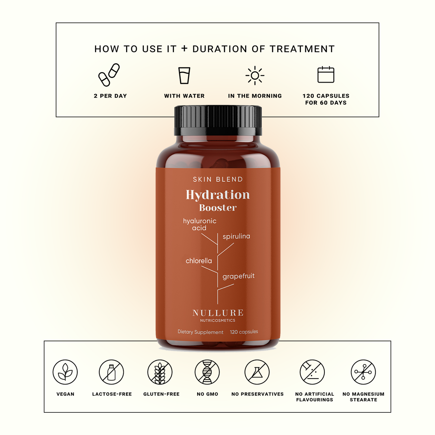 Ácido Hialurónico Complex – Hidratación Profunda, Antiarrugas Con Espirulina Y Chlorella (120 Cápsulas)_2