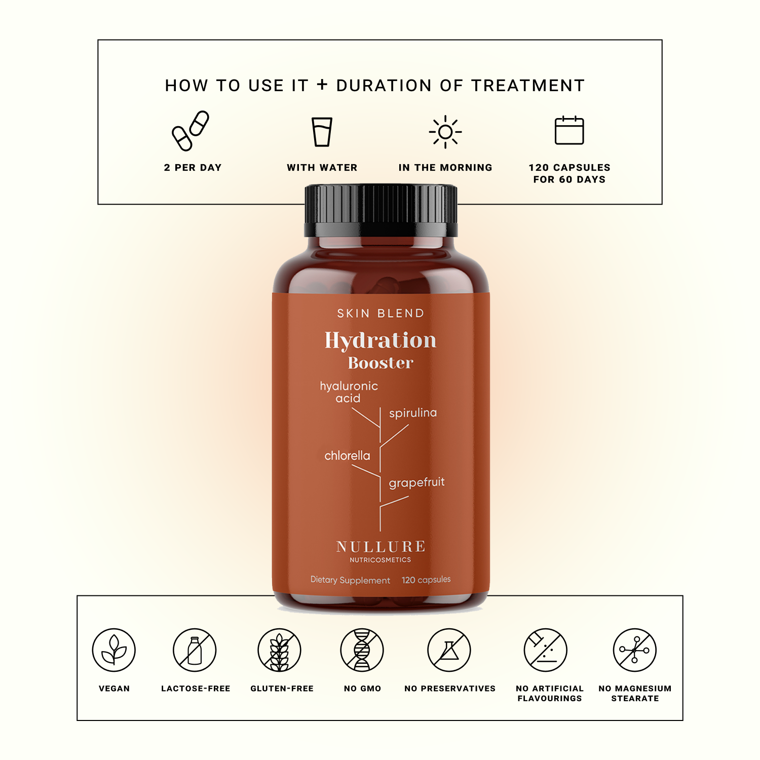 Ácido Hialurónico Complex – Hidratación Profunda, Antiarrugas Con Espirulina Y Chlorella (120 Cápsulas)_2