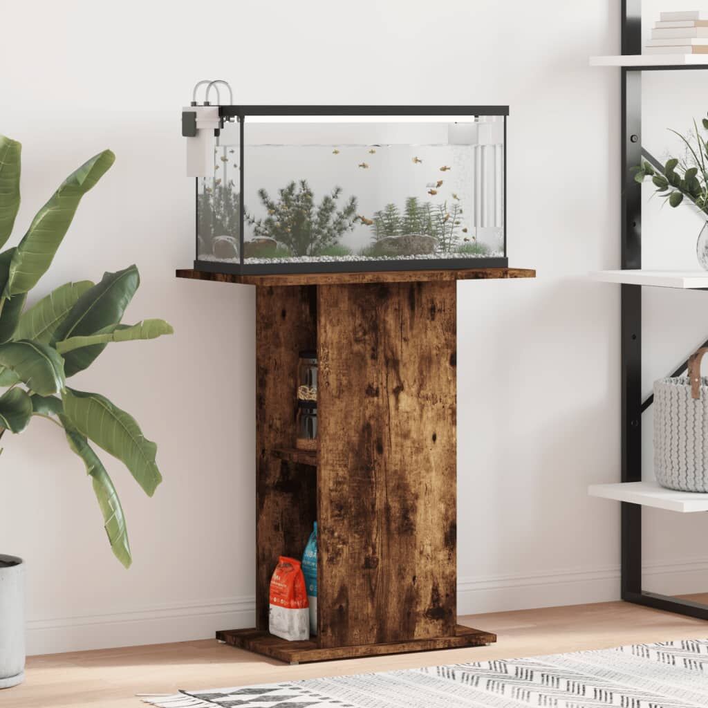Vidaxl Soporte Acuario Madera Ingeniería Roble Ahumado 60,5x36x72,5 Cm_1