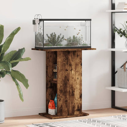 Vidaxl Soporte Acuario Madera Ingeniería Roble Ahumado 60,5x36x72,5 Cm_1