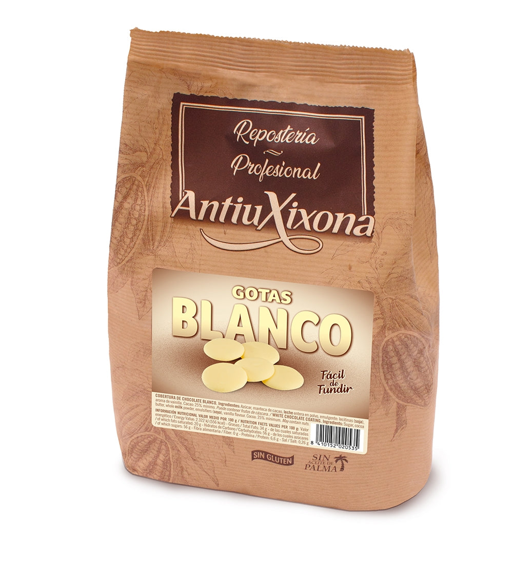 Gotas O Pepitas De Chocolate Blanco 1 Kg - Antiu Xixona_1
