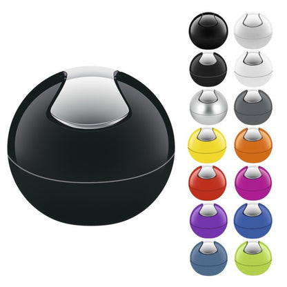 Spirella Colección Bowl, Papelera Ø16 X 14 Cm (1 Litro), Poliestirol, Negro_2