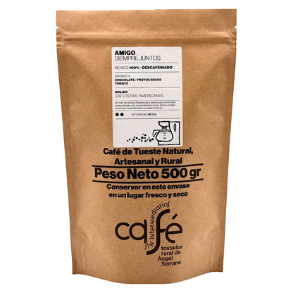 Cafe Sin Intermediarios Café Descafeinado Amigo Molido Americana 500 G_0