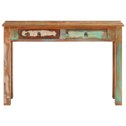 Mesa Consola Madera Maciza Reciclada 110x30x75 Cm_1
