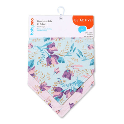 Set De 2 Babero Bandana Floral