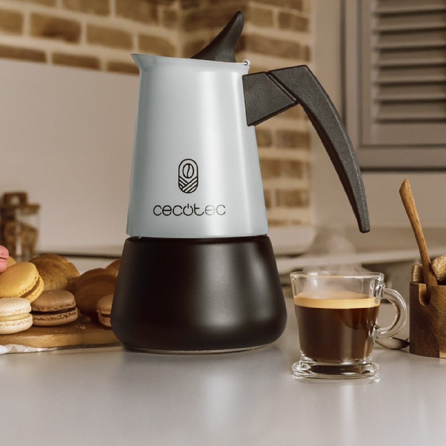 Cecotec Cafetera Italiana Piccolina 900 Blue. 450ml, 10 Tazas De Café, Acero Inoxidable, Apta Todas Superficies, Filtro_2