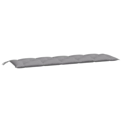 Vidaxl Cojín De Banco De Jardín Tela Oxford Gris 180x50x7 Cm_0