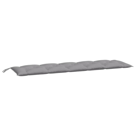 Vidaxl Cojín De Banco De Jardín Tela Oxford Gris 180x50x7 Cm_0