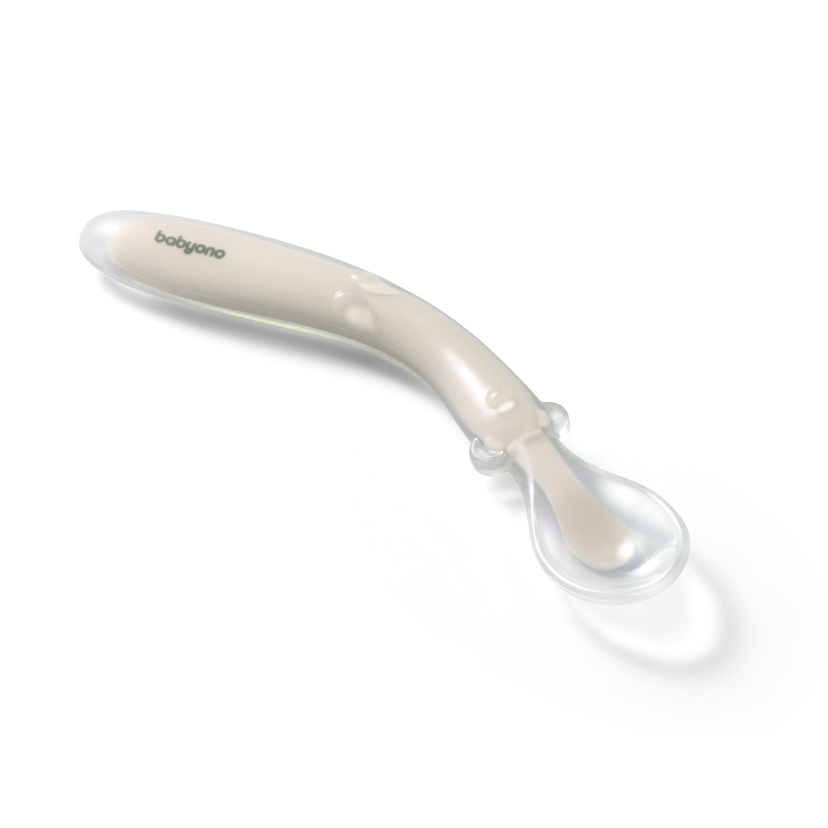 Cuchara De Silicona Flexible Para Bebés Beige_2