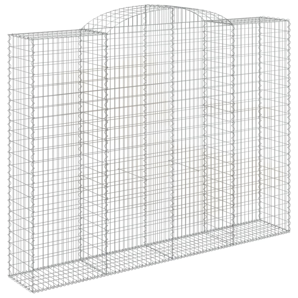 Cestas De Gaviones 7 Uds Forma De Arco Hierro 300x50x220/240 Cm_2