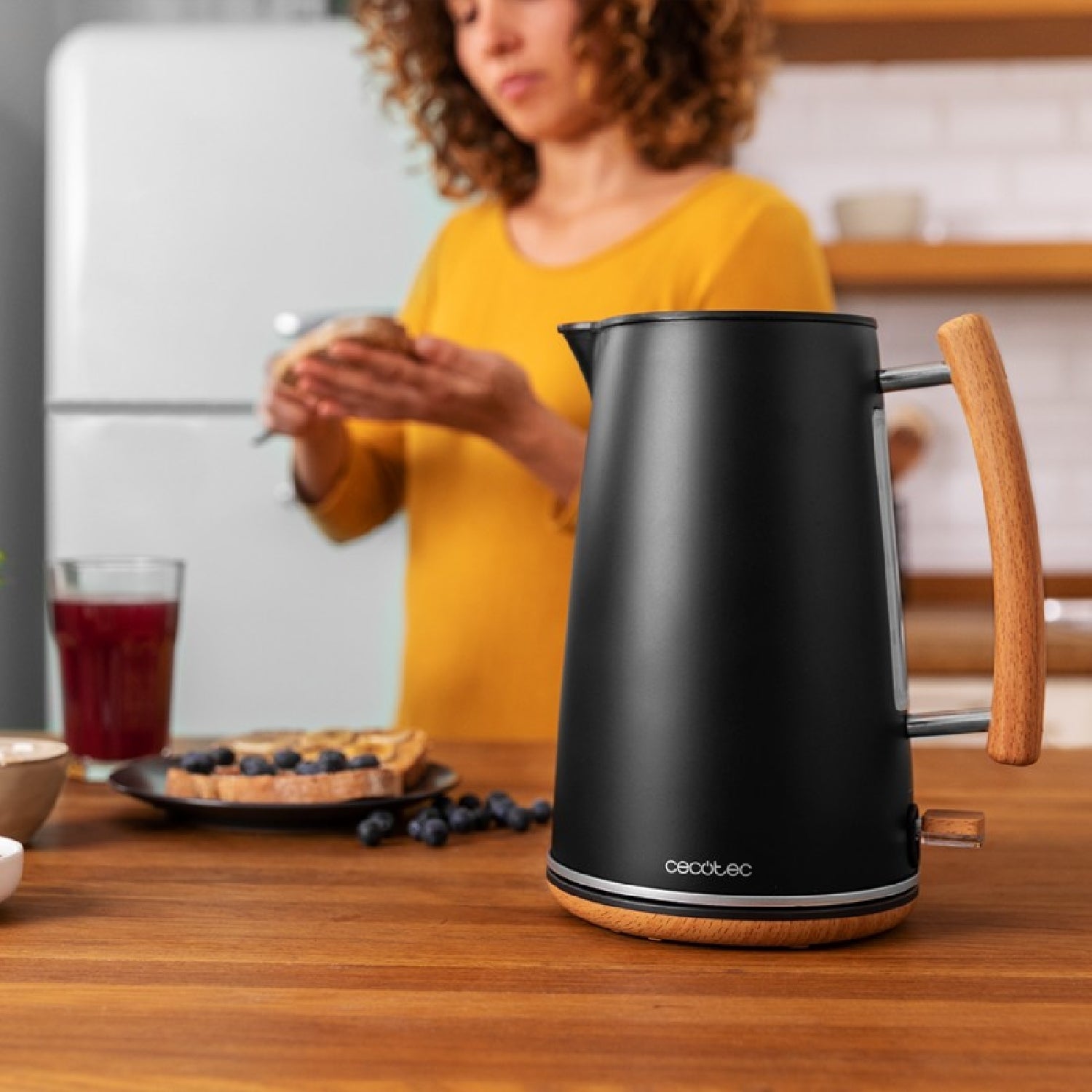 Cecotec Hervidor De Agua Hervidor De Agua Thermosense 400 Black Woody_2