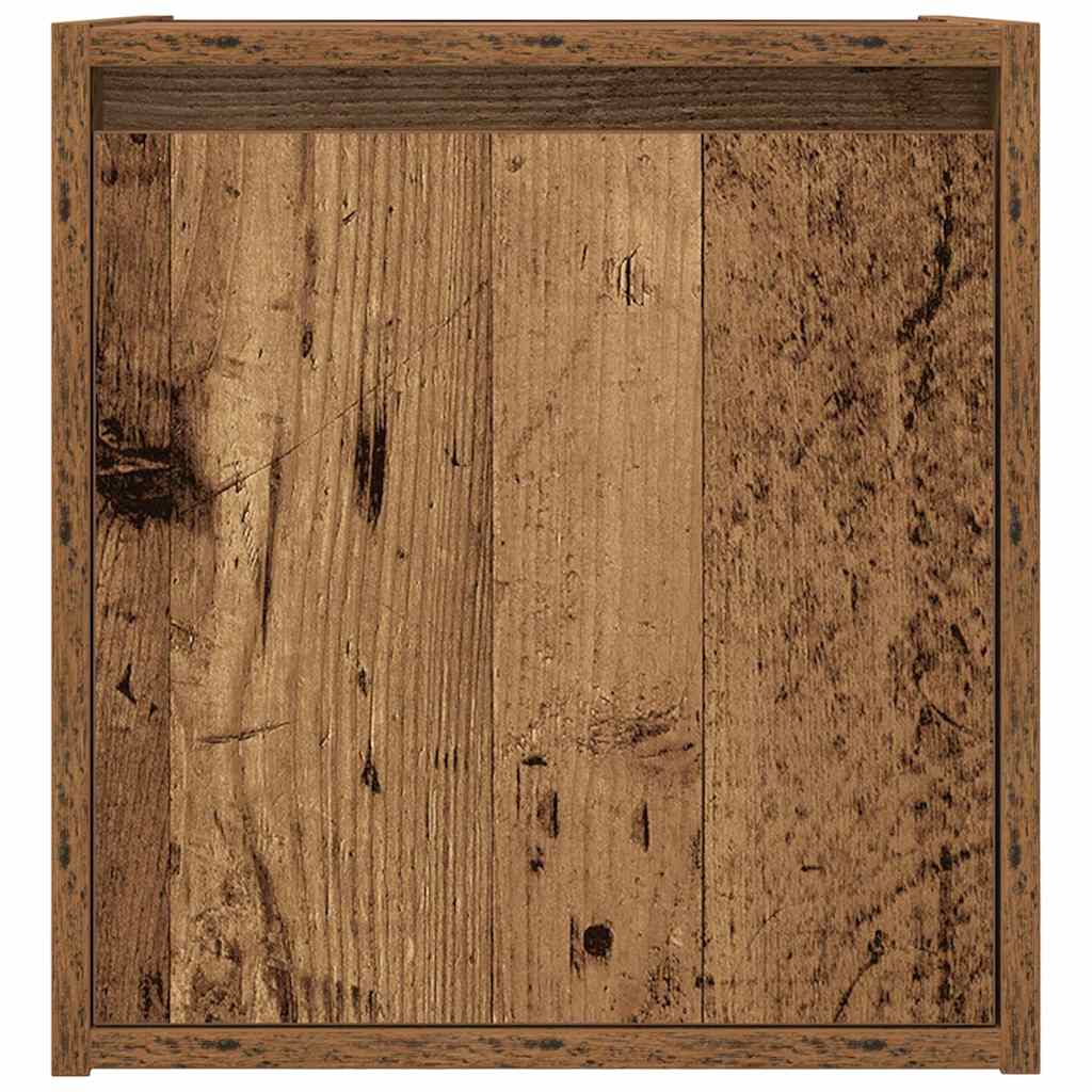 Mesilla De Noche De Pared De Madera Vieja 38x34x40 Cm_4