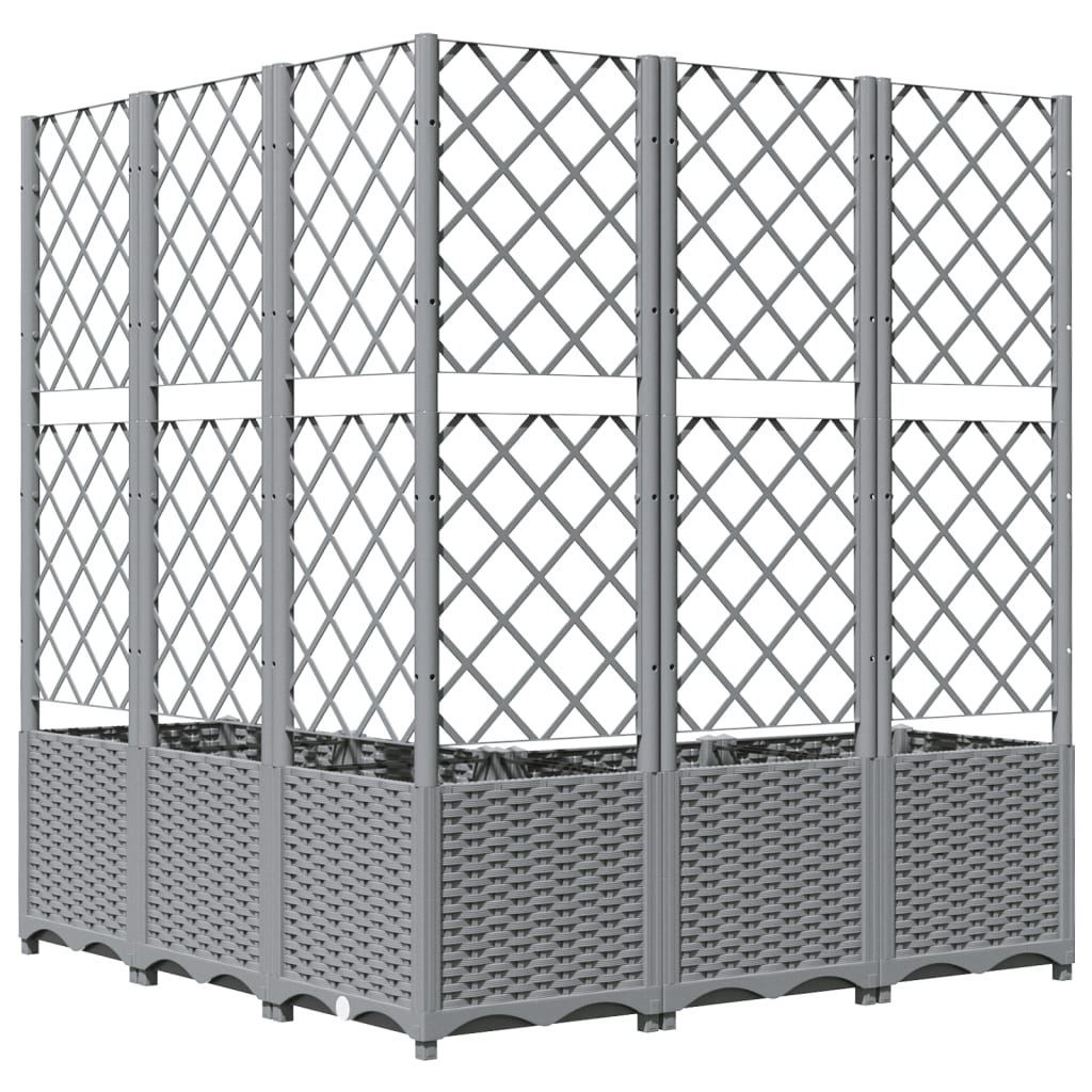 Macetero De Jardín Gris Claro 120 X 120 X 136 Cm_3