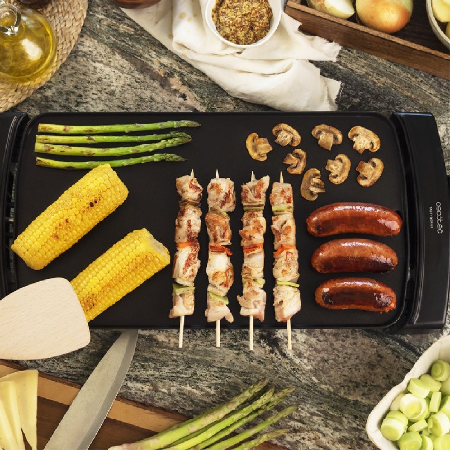 Cecotec Plancha Eléctrica Plancha De Asar Tasty&grill 3000 Blackwater_1