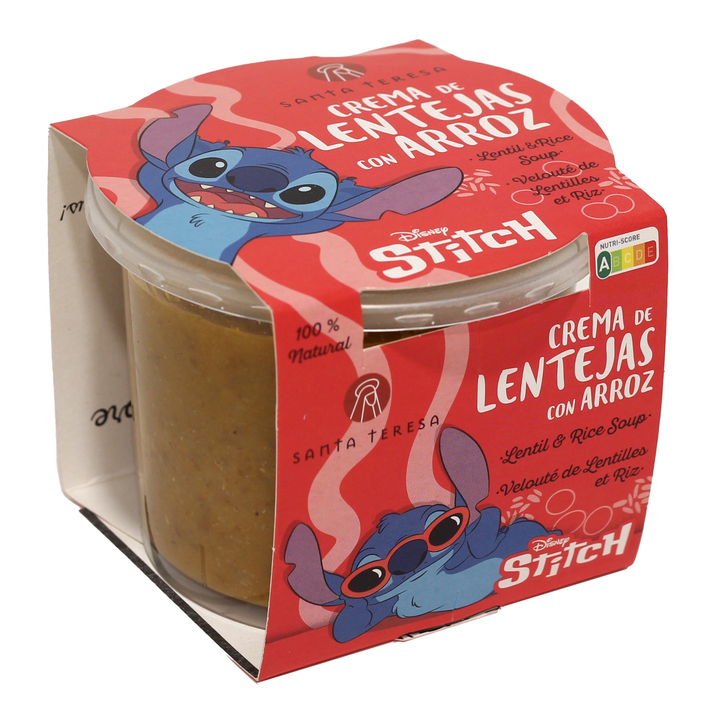 Santa Teresa - Crema De Lentejas Con Arroz Disney. Con Aceite De Oliva Virgen Extra.  280g