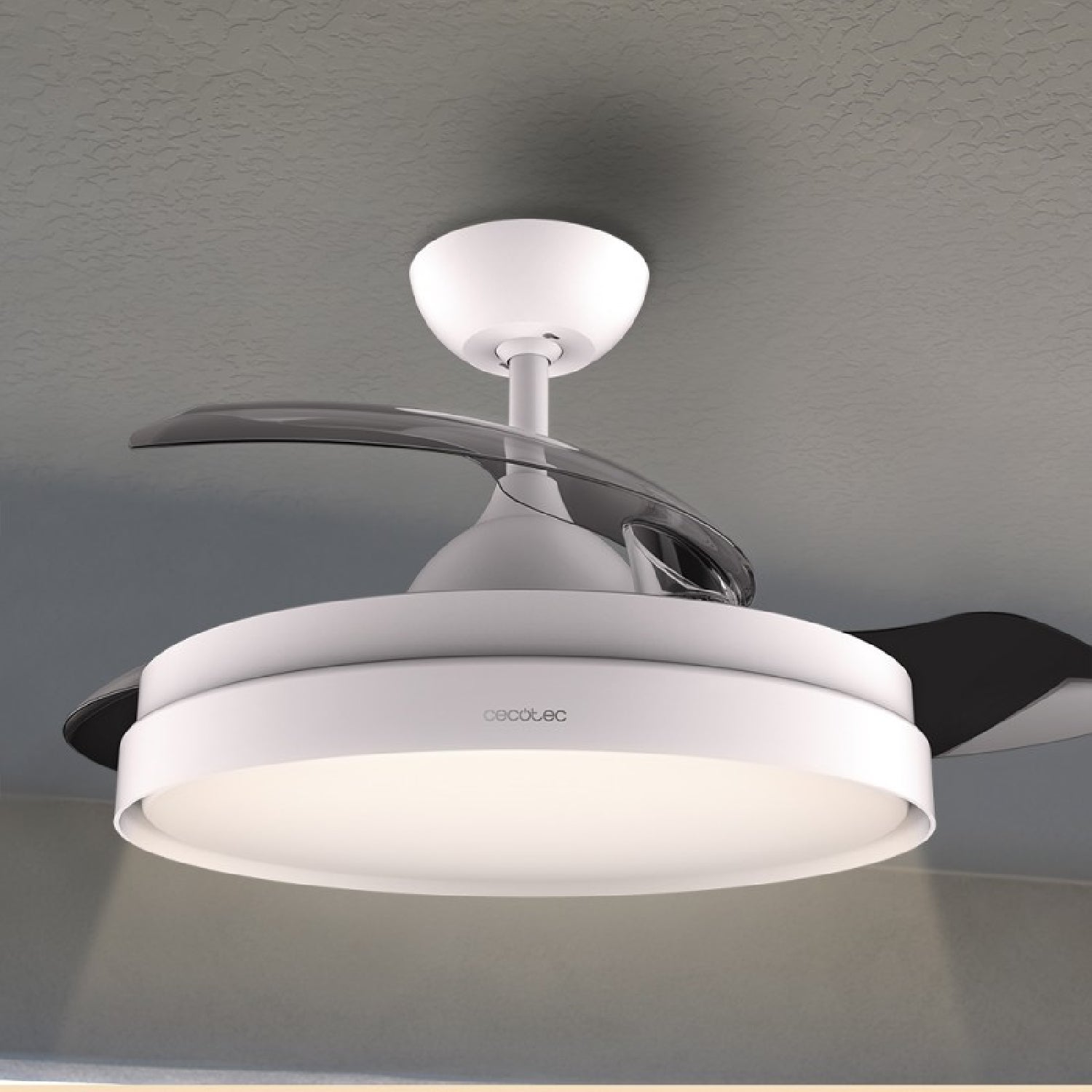 Cecotec Ventilador De Techo Con Luz Ventilador De Techo Energysilence Aero 4280 Invisible White_2