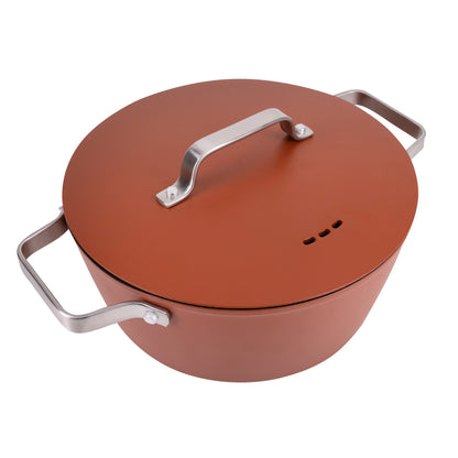 Cacerola  24x10.5cm Aluminio Forjado Ind C/tapa Agros