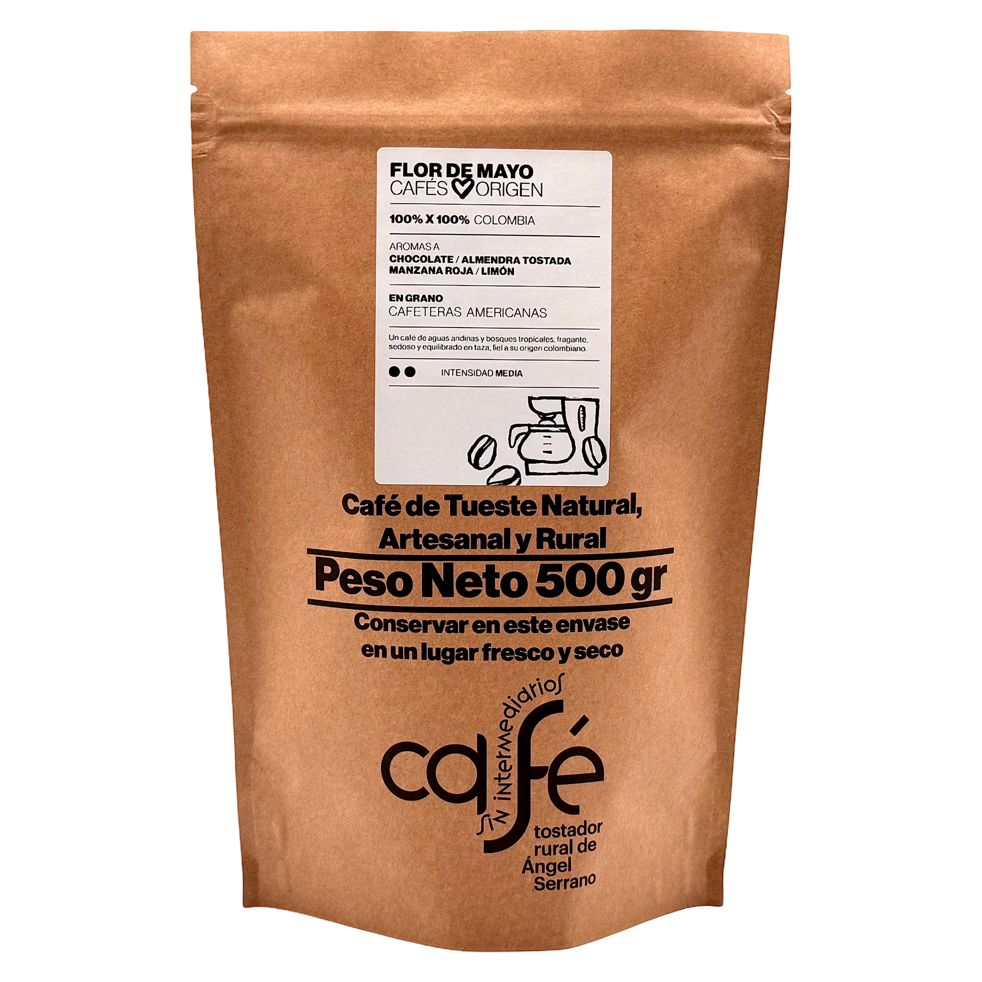 Cafe Sin Intermediarios Café Colombia Flor De Mayo En Grano Para Americana 500 G_0