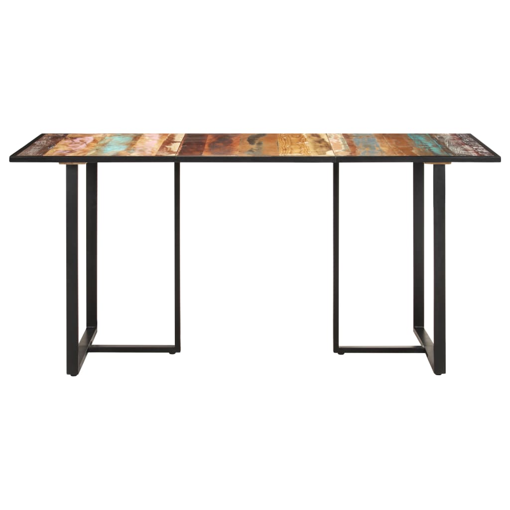 Mesa De Comedor De Madera Maciza Reciclada 160 Cm_0