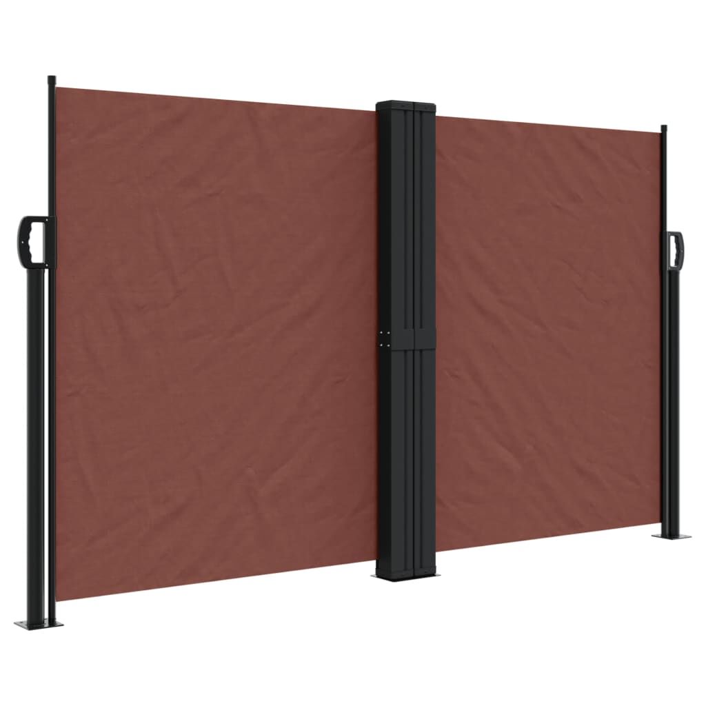 Vidaxl Toldo Lateral Retráctil Marrón 140x1000 Cm_0